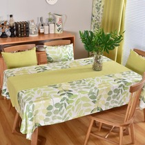 ins Nordic wind table cloth tea table cloth table fabric table cloth green modern square table cloth oval home can be set