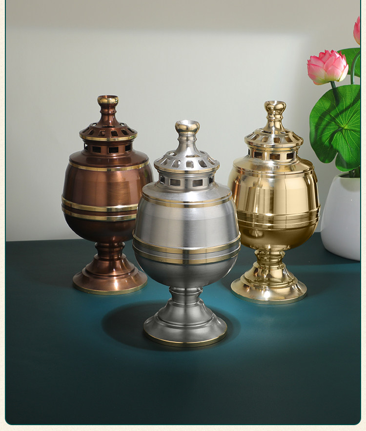 寺庙祠堂铜罩液体油灯酥油灯灯座供佛灯蜡烛台大号酥油灯底座