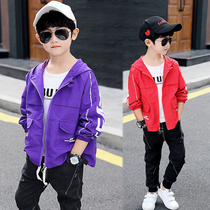 Boy jacket Spring and autumn in the ocean Han version loose leisure CUHK Tong Boy 2-14 year old Wind clothing Boy clothing Boy Blouse Tide