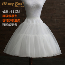 Soft yarn childrens skirt skirt show show show dress girl skirt 43CM long small skirt short