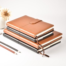 Cross stitch A5B5 business notepad medium size large imitation leather notebook office stationery book can be customized