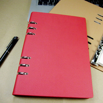A5B5 business loose-leaf notepad office stationery simple notebook imitation leather loose-leaf book sub can be customized LOGO