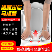 Mona Lisa toilet cover accessories toilet cover Household old-fashioned original universal thickened U-shaped slow-down toilet cover