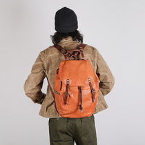 Ancient heavy weight vintage first layer cowhide backpack mens 2021 new leather leisure travel backpack college style