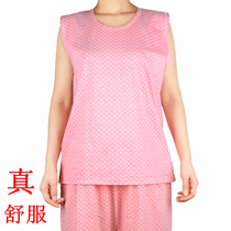 Elderly vest womens suit cotton loose mother Grandma wear cool summer thin old mans sweatshirt Cotton