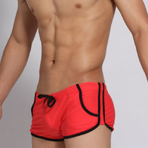 Broken Yard clear cabin SEOBEAN male swimming pants pocket round corner flat angle swimming pants flat angle mens swimming trunks