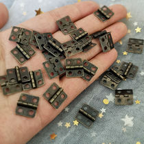 Small hinge Mini 10 sets of miniature open flat small hinge gift box manual DIY model loose leaf brocade box folding