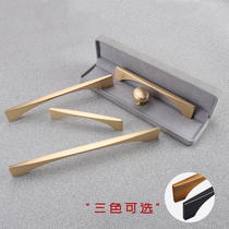 Eurostyle antique cabinet door handle yellow ancient bronze New Chinese style retro handle cabinet wardrobe cabinet drawers