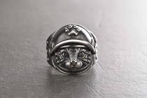 Russian Cat ◇ hand made vintage cute animal Silver Cat Valentine gift 925 sterling silver ring