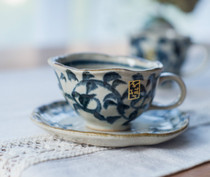 Japanese Beauty Thick Burning Hand-painted Ceramic Glaze Lower Color Retro Don Grass Mark Cup Coffee Cup Water Mug Gift