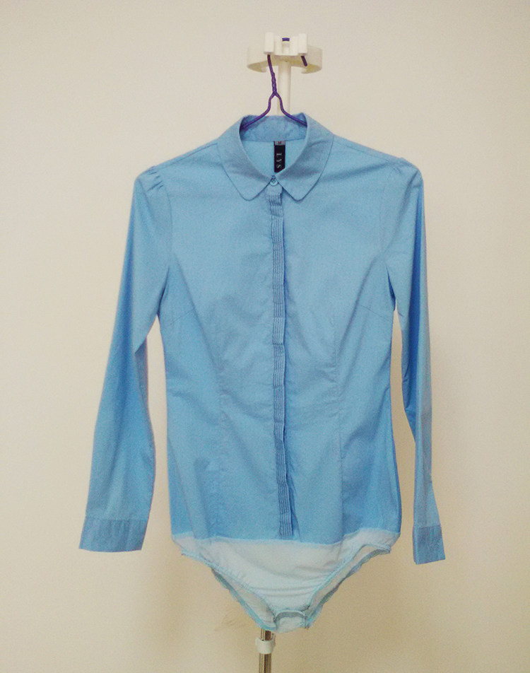 秋装立领职业连体衬衣女ol打底工作服装白领连裤长袖衬衫大码上衣