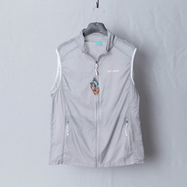 Foreign trade tail goods summer mens ultra-thin lightweight breathable waistband stand-up collar sports and leisure quick-drying vest vest jacket