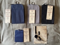 nmchic spot Japanese MUJI IC card cover chest card card ban card Bus card can pull the rope passport