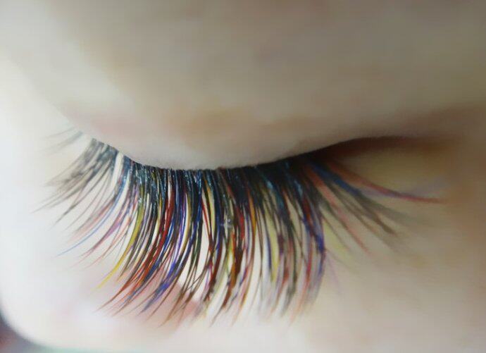 best嫁接睫毛种植假眼睫毛舞台超浓密柔软彩色假睫毛混色渐变
