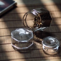 Japanese star star anise small tea can coffee powder jar spice jar seasoning jar glass jar storage jar mini tea bin