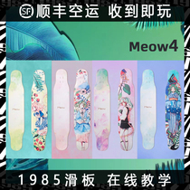  Meow longboard 3 longboard beginner adult girls long dance board meow meow dance board 3 1985 skateboard shop