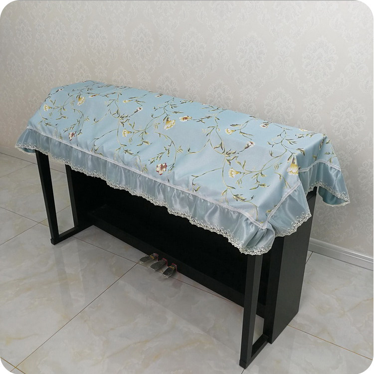 电钢琴罩88键琴罩子防尘罩通用全罩蕾丝电子钢琴琴套清新琴布盖布