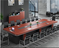 Kunming Meeting Room Thickened Plate Rectangular Large Conference Table Long Table Brief Modern Training Table Negotiate Table And Chairs