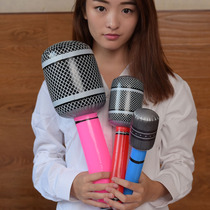 Inflatable microphone simulation microphone inflatable microphone activity props Bar Karaoke toy color random