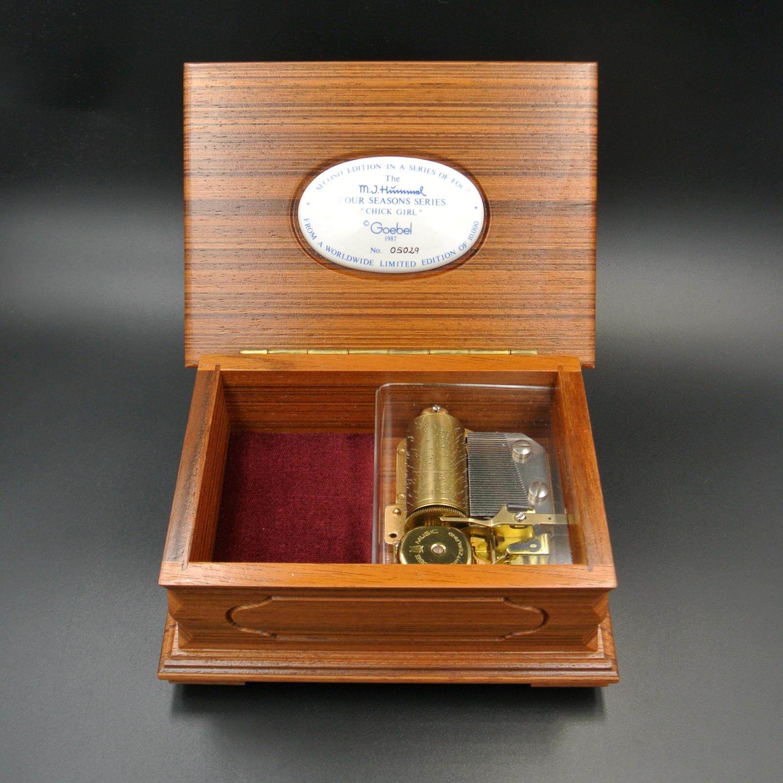 瑞士reuge御爵36音音乐盒八音盒胡桃木首饰盒现货1987 88年包邮