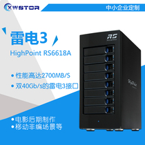 Rocket RS6618A Thunderbolt 3 4K HD non-linear storage 8-bay disk array Apple Storage
