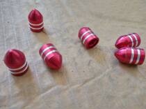 Mountain bike bicycle valve cap mouth cover aluminum alloy valve hub valve cap red