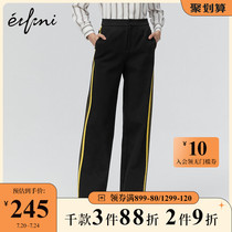(shopping mall with the same)Eveli new winter Korean high-waisted pants womens casual pants 1AA250171