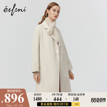 (the same style in the mall)Evelis new winter double-sided woolen coat female woolen coat 1AA270402
