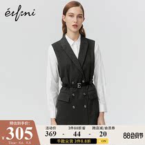 (The same style in the mall)Evelis new winter Korean fake two-piece fashion dress 1AA290141