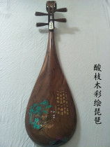 Professional sour branch wood wood shaft phase pipa hand painted lute performance test PIPA (can be customized pattern)