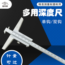 The Jingjiang Prism Double Hook uses a deep cruise card ruler 0-200 0-300mm0 02 double hook depth scale