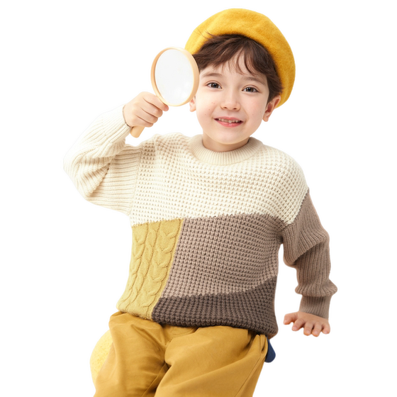 Balabala children's clothing boys' sweater pullover autumn and winter children's baby knitted sweater contrasting color vitality and fashionable
Balabala children's clothing boys' sweater pullover autumn and winter children's baby knitted sweater contrasting color vitality and fashionable