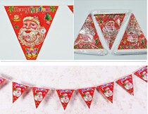 Christmas decorations for Christmas decorations Christmas Festive Christmas Triangle Flags (small)#6952