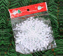 3 slices of snow powder Christmas Snowflake Christmas pendant 1 metabag 15 cm diameter#6942