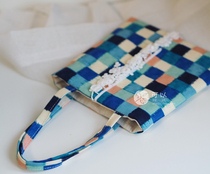 (Small Island Hand-made) (Watercolor Plaid) Japanese Lace Bag mina Wind minibag