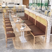 Milk Tea Shop Table And Chairs Southeast Asia Wind Snack Dining Hotel Middle West Restaurant Sofa Cassette Table And Chairs Subgroup Covine