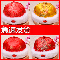 Thickened cotton Winter Childrens Tang suit hat male baby Dome hat young man hat hawksbill turtle small landmain hat baby 100 days