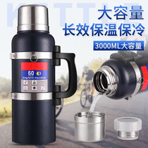 Large capacity 304 all-steel insulation pot Thermos bottle outdoor travel camping car insulation pot Thermos 3L4L5L