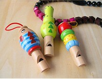 Wooden cartoon animal whistle undercover