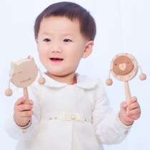 undercover export of Korean Beech can bite rattle drum handle