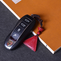 Natural raw mine purple gold sand red sand Ping An brand carry mobile phone hanging key chain neck hanging pendant children adult