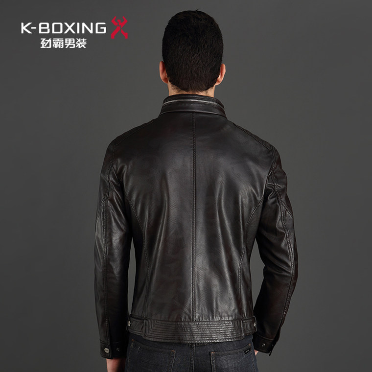 K-boxing/劲霸短版茄克 秋装立领长袖夹克jacket正品|FKDX3813