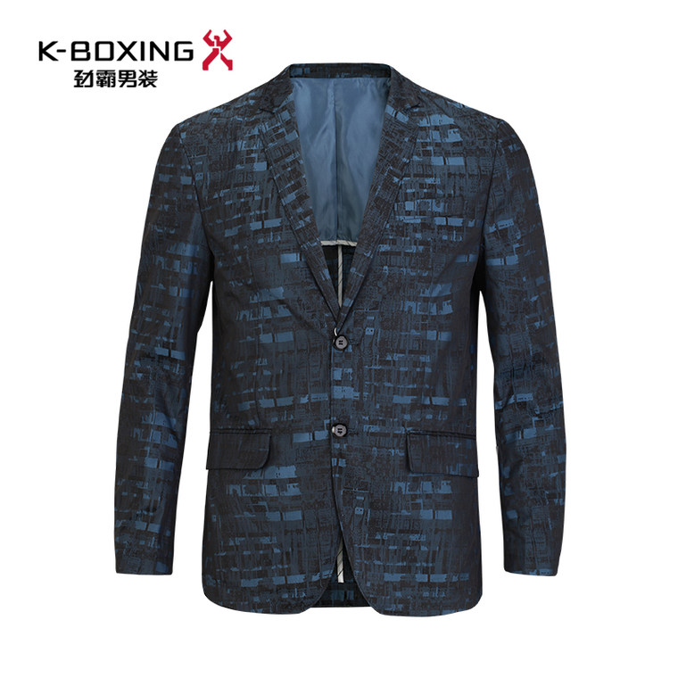 K-boxing/劲霸男装单西 春秋季男士商务休闲西装正品西服SOFU1323