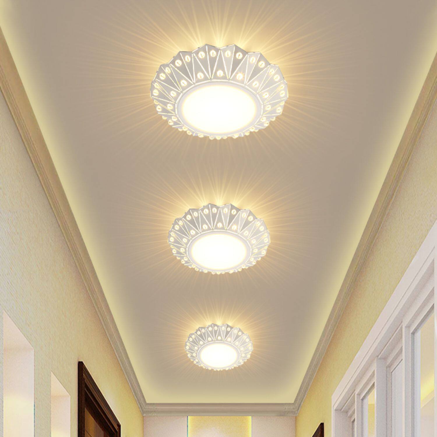 过廊灯入户灯进门玄关灯玄幻灯菱形走郎过道灯走廊灯简约现代通道