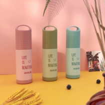 New thickened tooth barrel toothbrush case with screw buckle portable toothbrush barrel tooth-box toothbrush toothpaste containing box wash cup