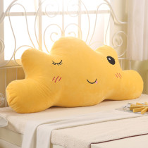 Bedside cushion soft bag cloud big back childrens pillow cute princess bed embroidered pillow removable washable bed support