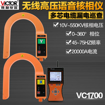 Victory instrument VC1700 wireless high voltage nuclear phase ammeter fully intelligent wireless high voltage voice nuclear phase instrument