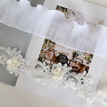 Tianhe lace curtain lace lace lace on the side of hand-held pillow sofa embroidery accessories accessories white textile manufacturers