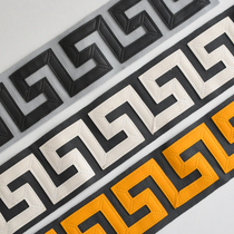 Tianhe lace new Chinese-style Great Wall curtain embroidered vertical leather zero shear 1 meter price decorative accessories accessories