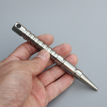 TC4 pure titanium tactical pen Titanium alloy titanium steel key stick Tomahawk EDC window breaker Self-defense short stick outdoor tools